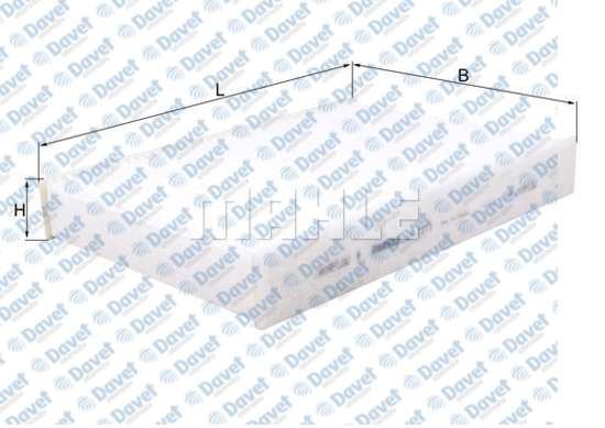 MAHLE LA1173 Polen Filtresi Nissan Qashqai 14> Renault Kadjar 15=> Mgn Iv 16=> Talisman 16=> (Tüm Motorlara)